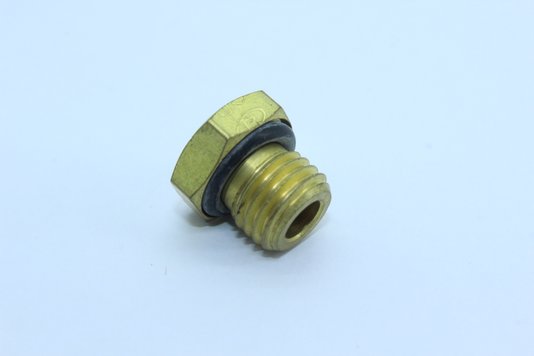 Bujão em metal com oring m14 (plug sextavado)