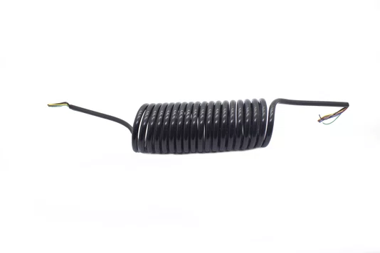 Chicote eletrico espiral 5,5m - 7 vias carreta com led