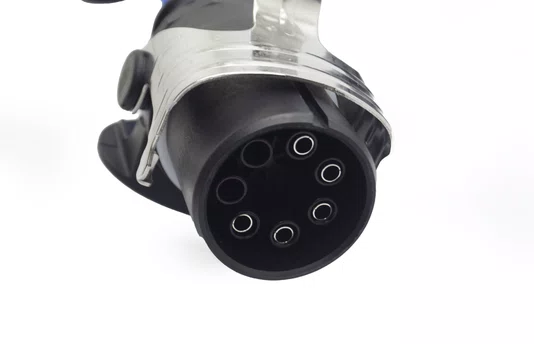 Chicote eletrico espiral 5,5m - 7 vias carreta com led