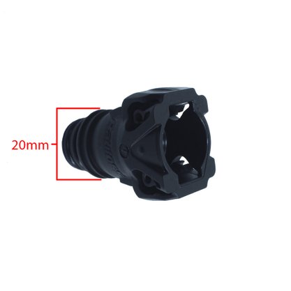 Adaptador de Encaixe Plástico Macho Grande x Fêmea Médio HD x R