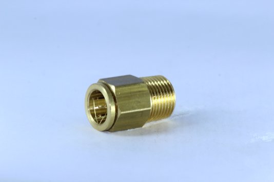 Conector macho instantâneo 12mm x 3/8 bspt