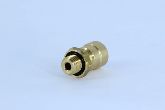Conector roscado p/ tubo 8 x 1,0mm c/ rosca m12