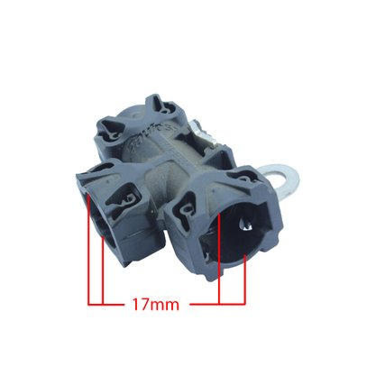 Adaptador de Encaixe Plástico em Tee com Suporte Médio R
