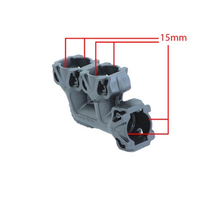 Adaptador de Encaixe Plástico em F Pequeno S