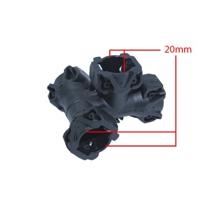 Adaptador de Encaixe Plástico Quatro Vias Grande HD