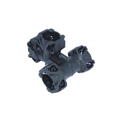Adaptador de Encaixe Plástico Quatro Vias Médio R