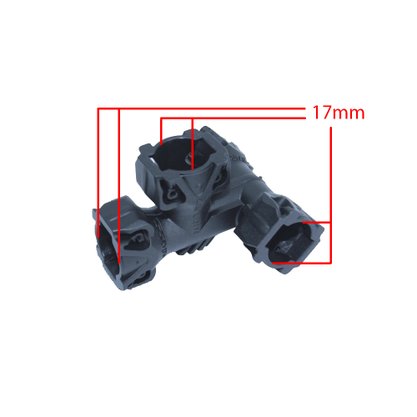 Adaptador de Encaixe Plástico Quatro Vias Médio R