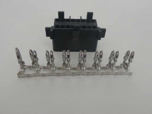 Kit conector e terminais 16 vias linha vw