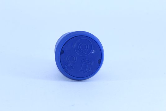 Puxador plástico da válvula push pull azul caprigem
