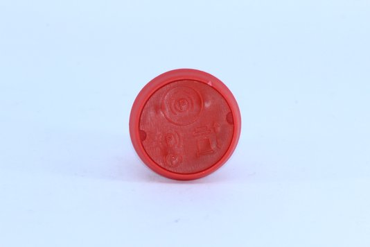 Puxador plástico da válvula push pull vermelho