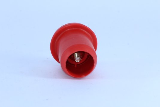Puxador plástico da válvula push pull vermelho