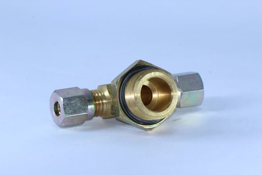 Tee macho central 6mm x m22 x 1,5mm