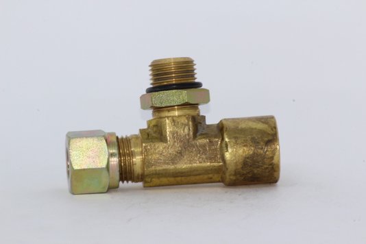 Tee tubo macho/fêmea 10mm x m16 x m16