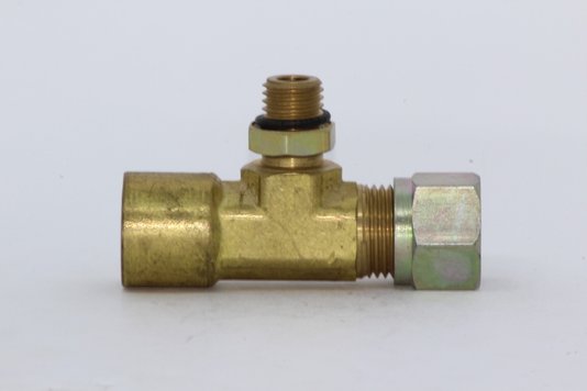 Tee tubo macho/fêmea 12mm x m12 x m16