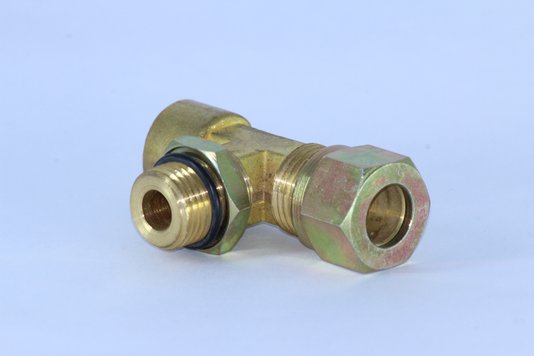 Tee tubo macho/fêmea 12mm x m16 x m12
