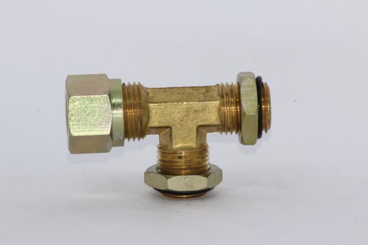 Tee tubo macho/macho 12mm x m16 x m16