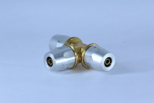 Tee união emenda 6mm conexão rápida