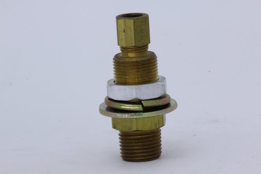 União de anteparo 3/8 x 1/2 npt