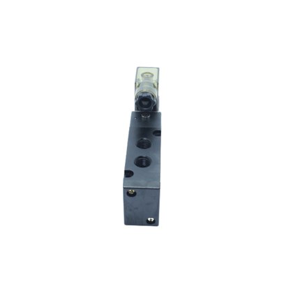 Válvula 5/2 Vias Simples com Solenóide 24V e Rosca 1/4" BSP