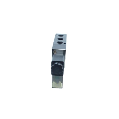Válvula 5/2 Vias Simples com Solenóide 24V e Rosca 1/4" BSP