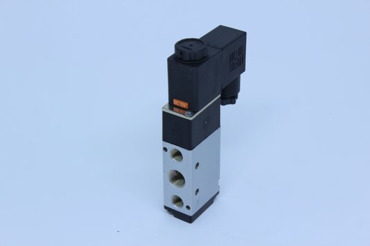 Válvula solenóide 5/2 vias 1/4 24 vdc fluir
