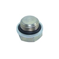 Bujão em metal com rosca m16 sextavado