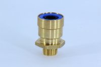 Conector roscado p/ tubo 16,20mm c/ rosca m16