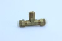 Tee macho central tubo 1/4 x rosca 1/8 npt