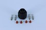 Kit conector 4 vias fêmea p/ volvo fh